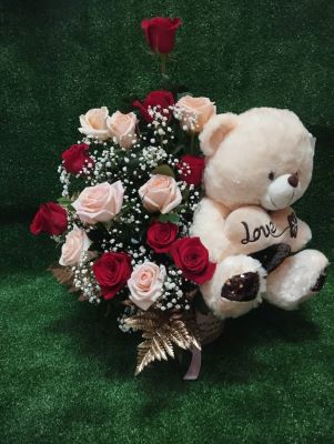 Arreglo floral Melocotón Floristería Tropicana. La Habana, Cuba