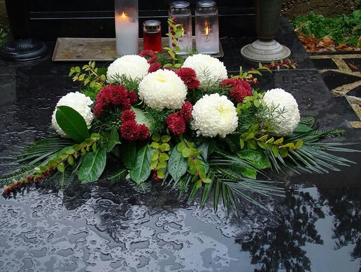 Композиція на труну або на цвинтар "Смиренне серце"