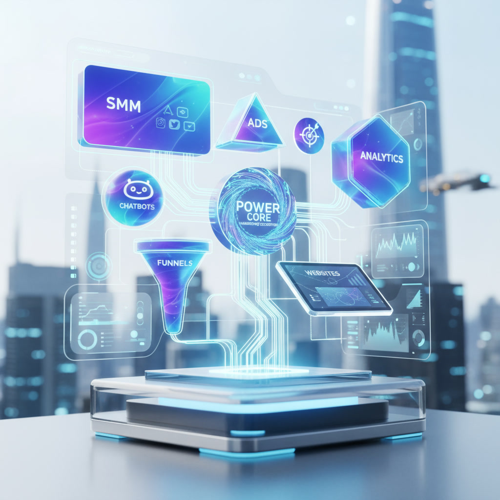 gemini-2.5-flash-image_“Futuristic_marketing_ecosystem_dashboard_floating_holographic_blocks_represen-0