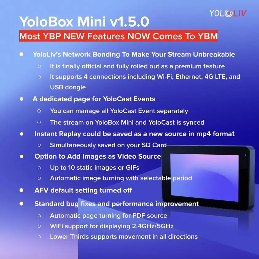 Update YoloBox Mini 1.5.0