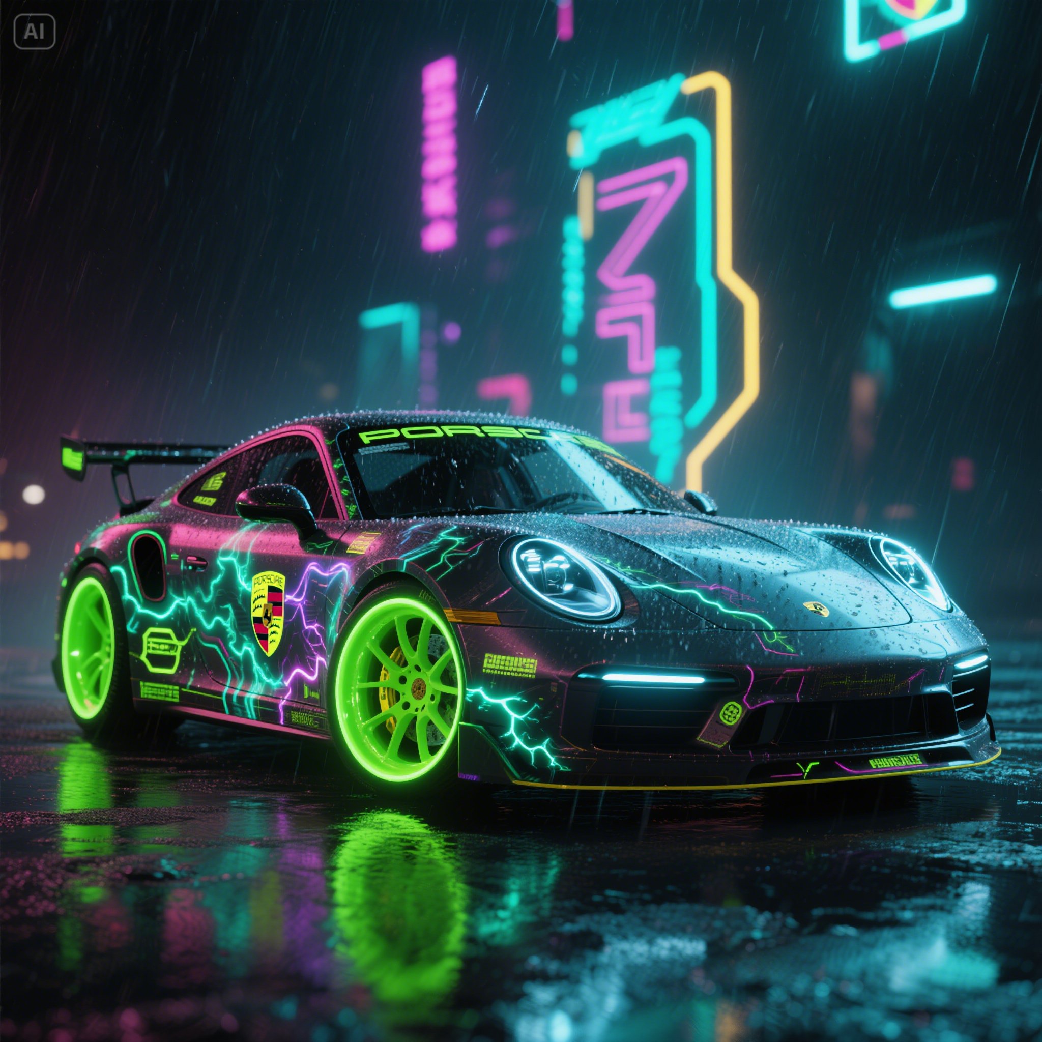 A_cyberpunk-styled_Porsche_911_with_animated_glowing_decals_holographic_body_accents_plasma-lit_wh____1