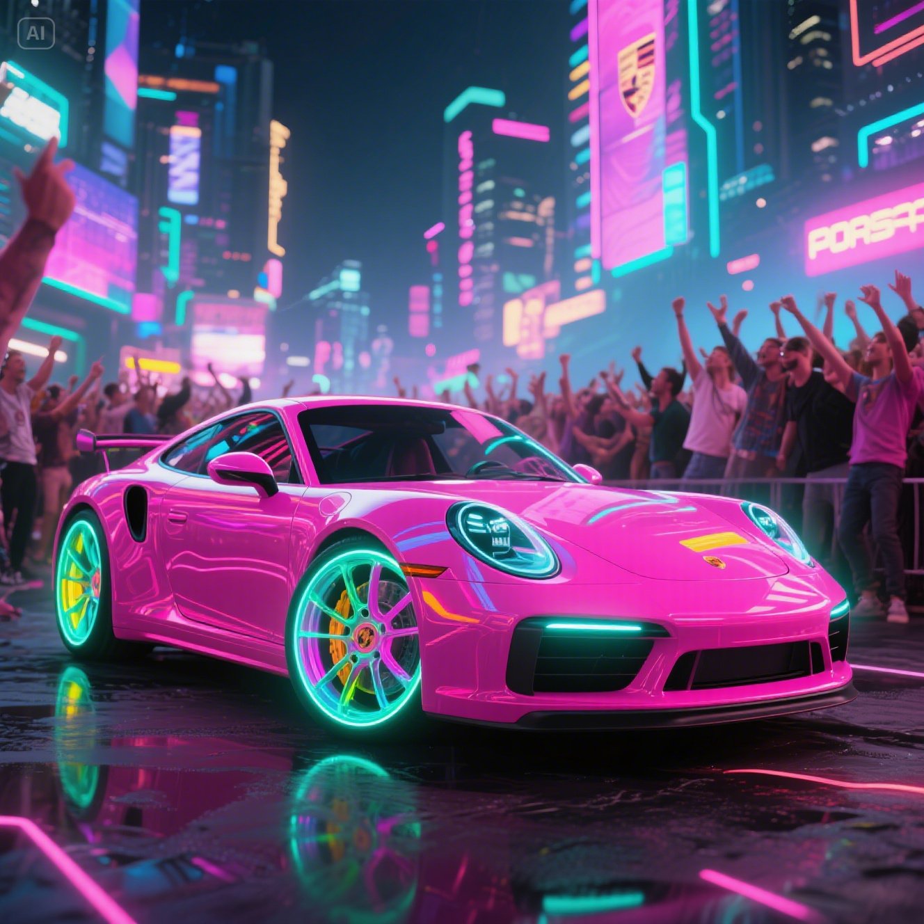 An_ultimate_Porsche_911_transformation_with_ultra-glossy_hot_pink_body_rainbow_neon_outlines_trans____1