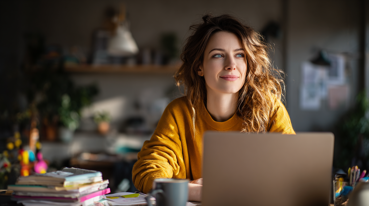 kevinonline_30-year-old_woman_working_on_a_laptop_at_home_surro_72050e61-4c90-44dd-8fc7-fa3251d3db23