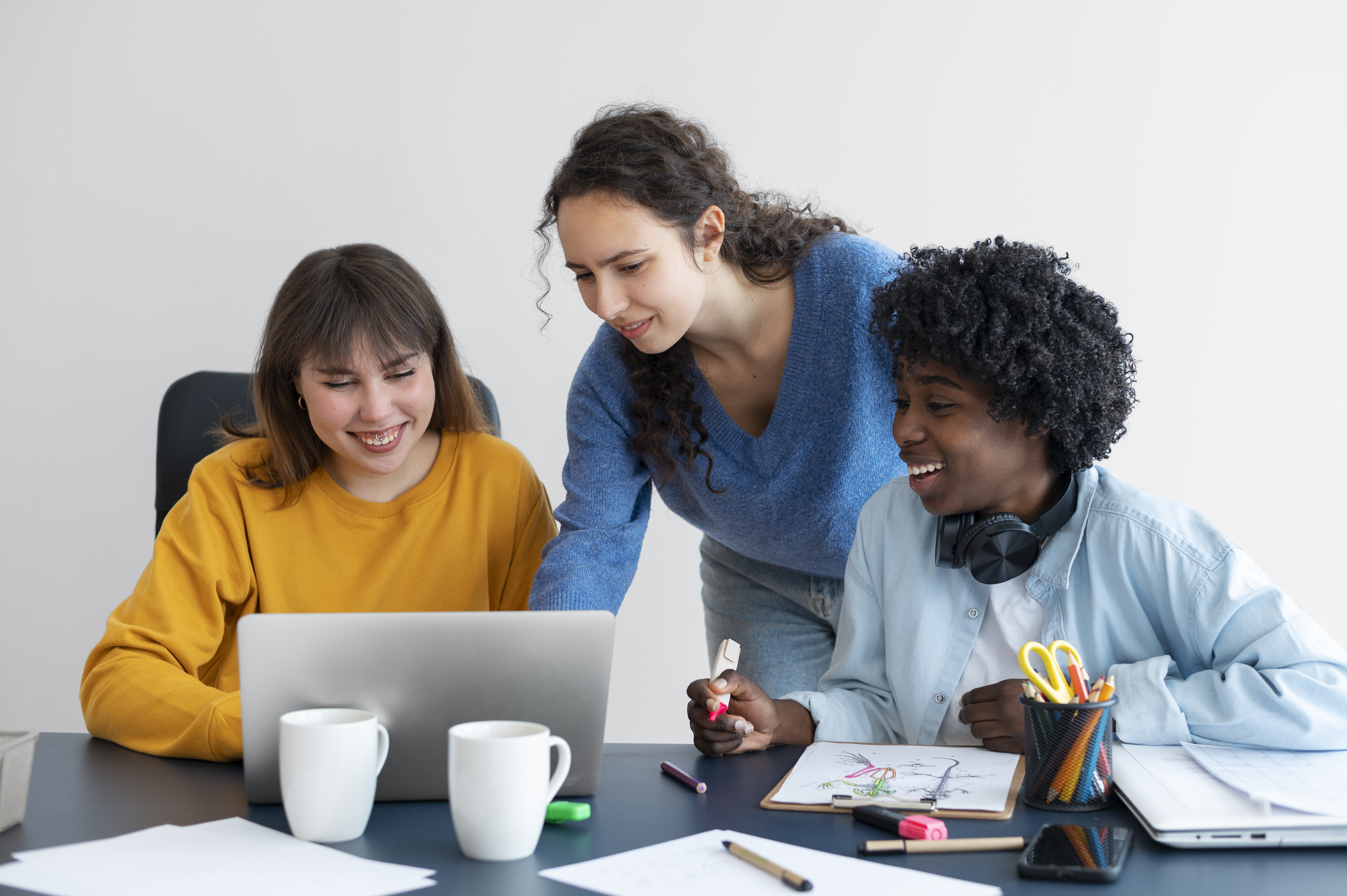 colleagues-doing-team-work-project