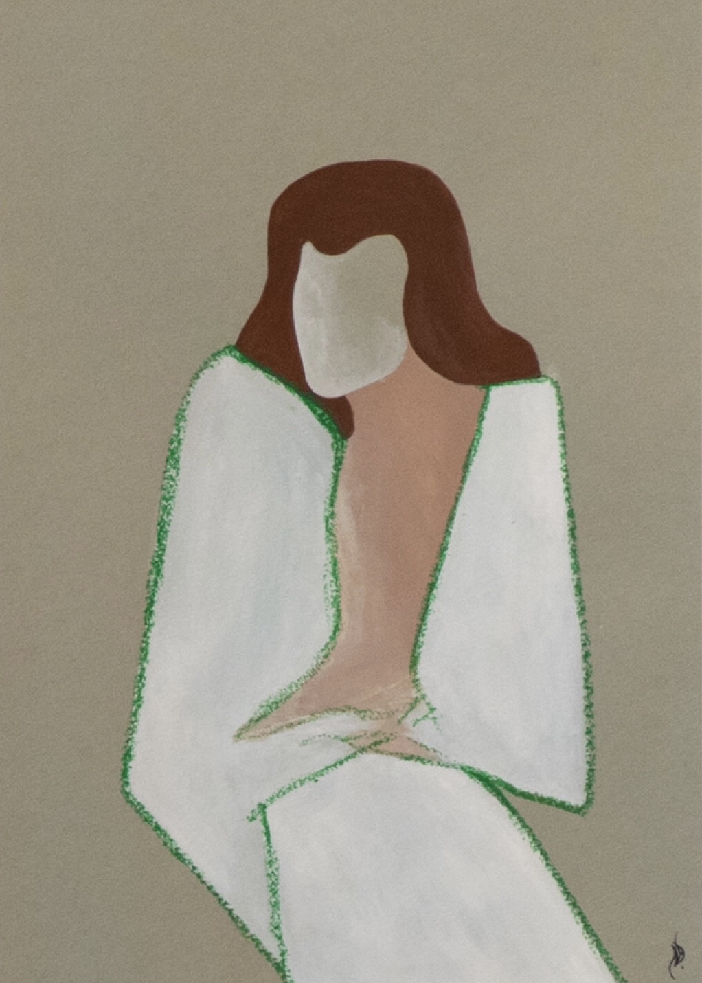 Andromeda_30x42cm_2022._acrylicpastelpenpaper_Daria_Nikitiuk