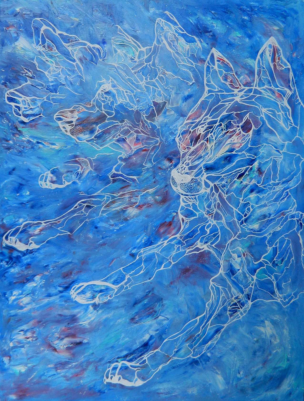 Brothers2018.60x80cm.fiberboard.oil.ink.Nikitiuk_Daria