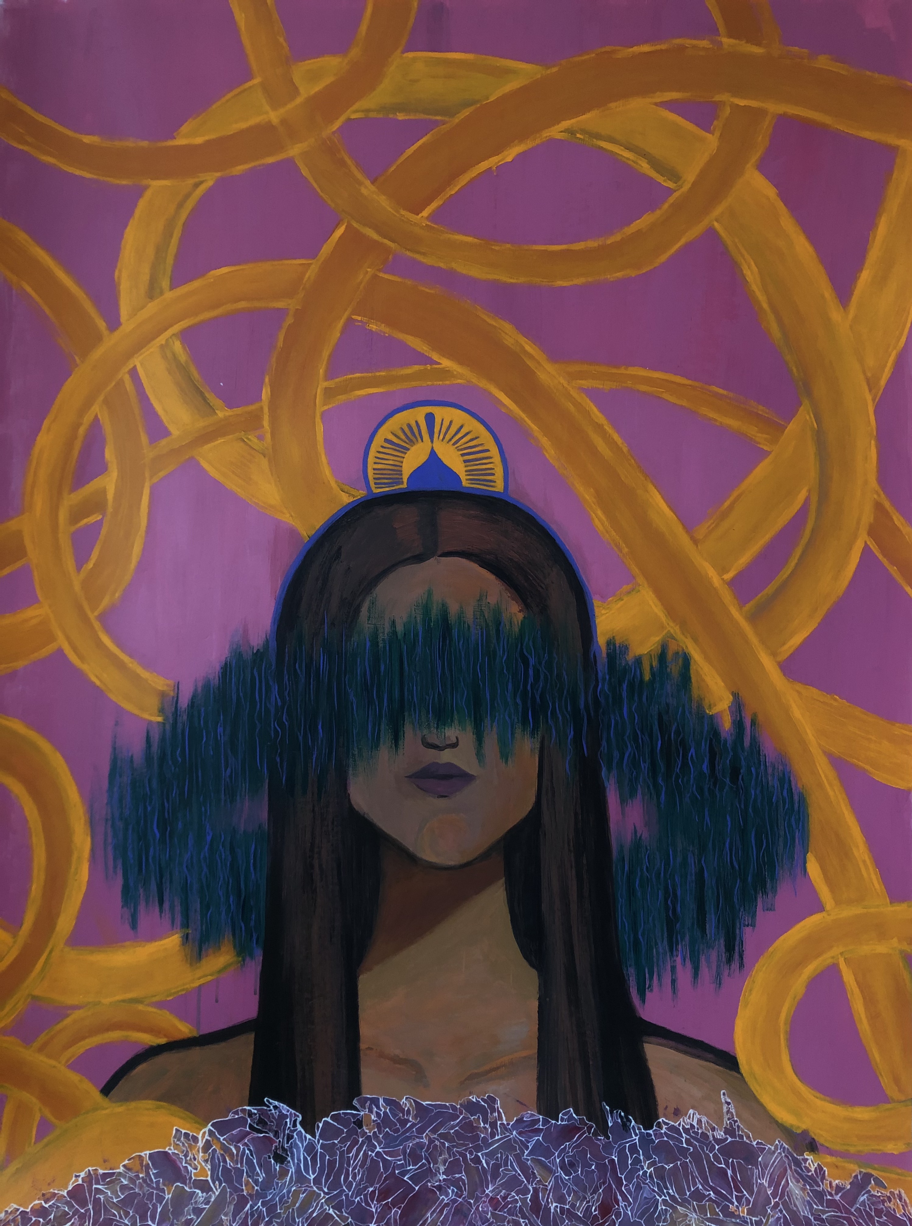 CUSTODY_100x140cmacrylic_on_glass_board_2022_Daria_Nikitiuk