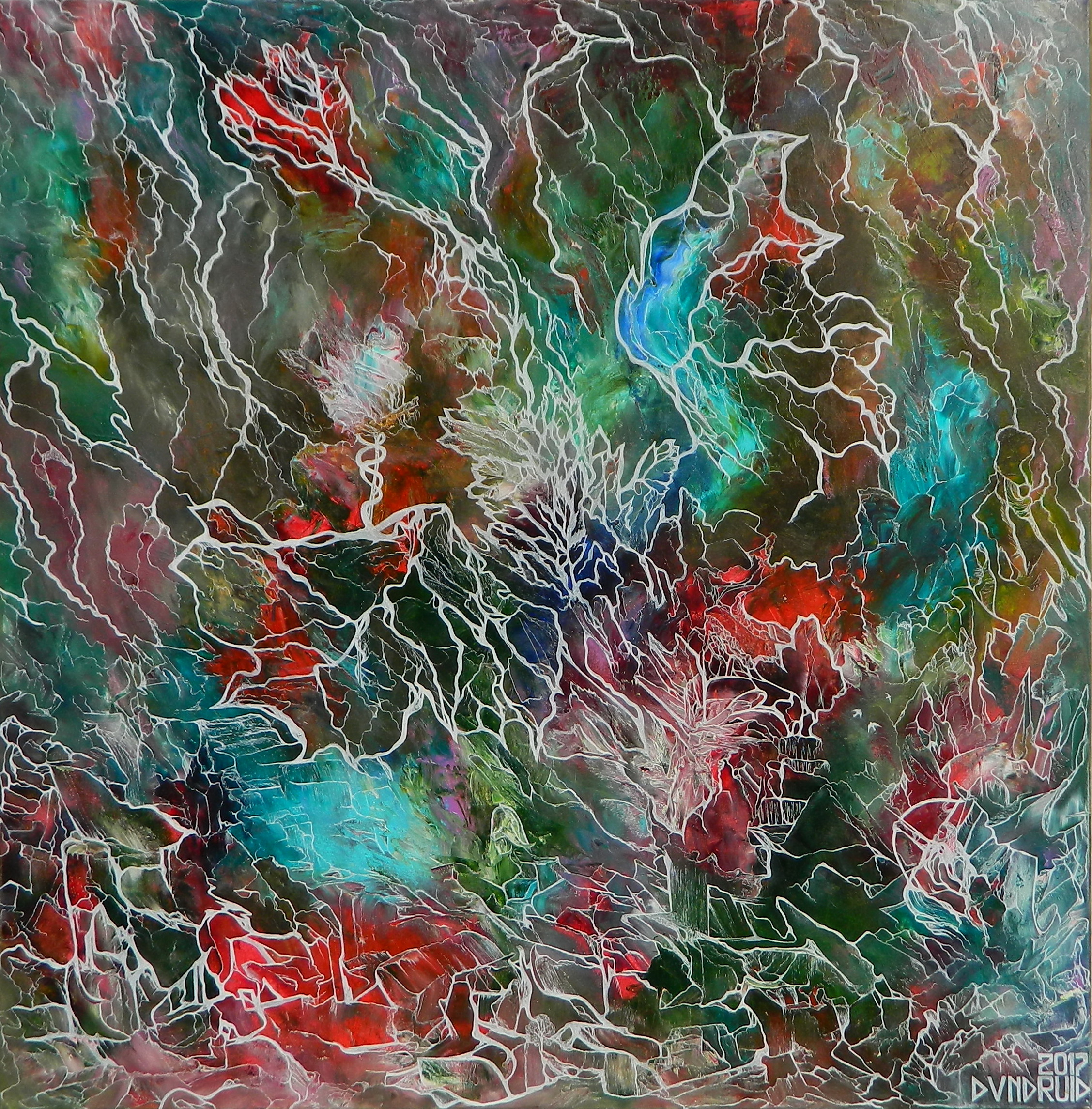 Catch_me_if_you_dare.Technique_Mixed.100x100cmDaria_Nikitiuk_DVNDRUID