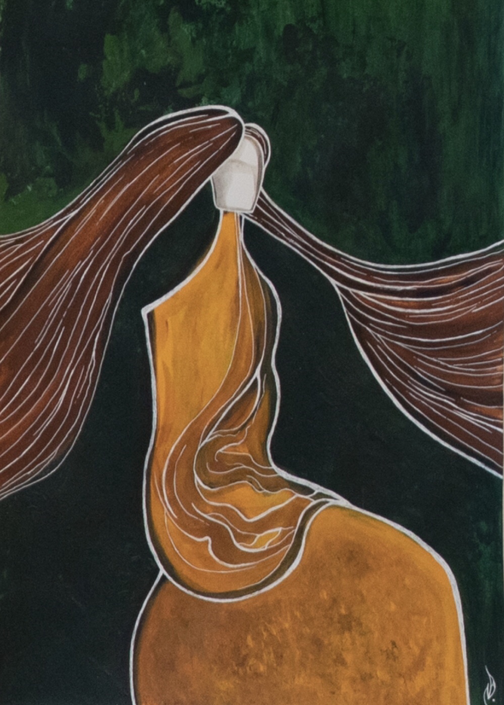 Jadwiga_30x42cm_2022._acrylicpenpaper_Daria_Nikitiuk