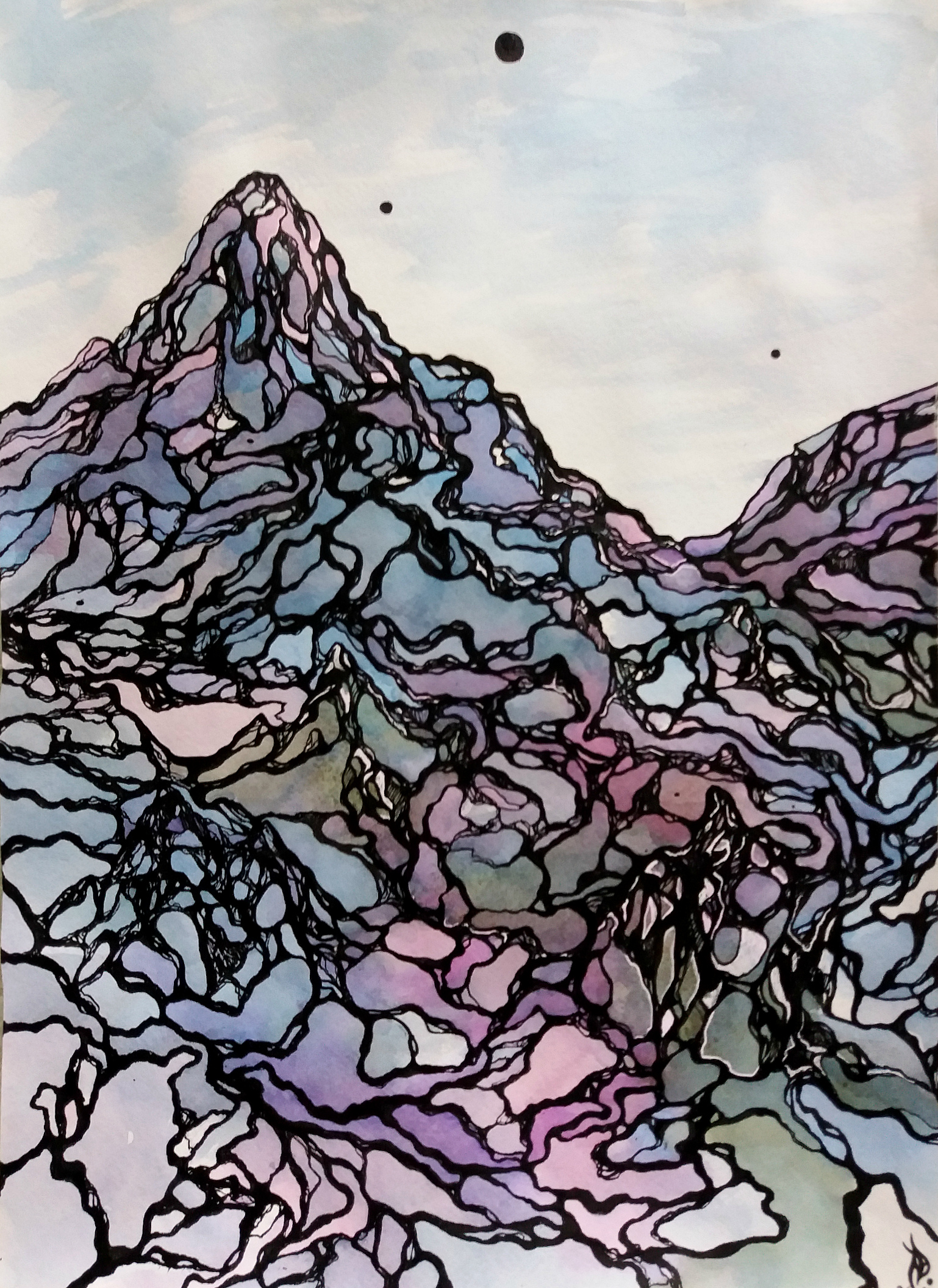 YUpiter2017.watercolour_on_paper.Daria_Nikitiuk