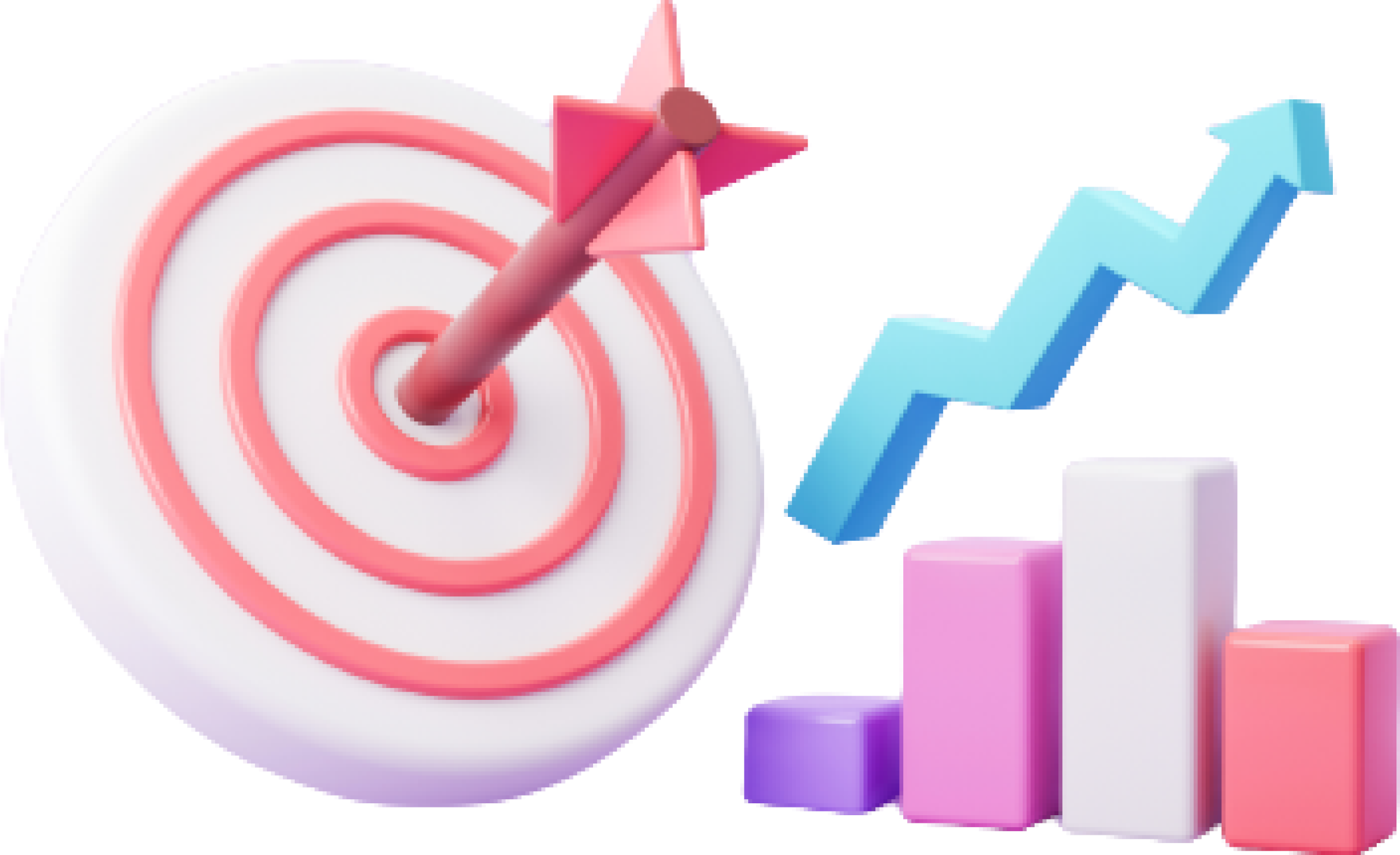 09arrow-hit-center-target-stock-chart-3d-illustration_2