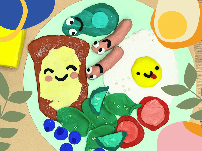 Plasticine_Breakfast_Art_Lesson