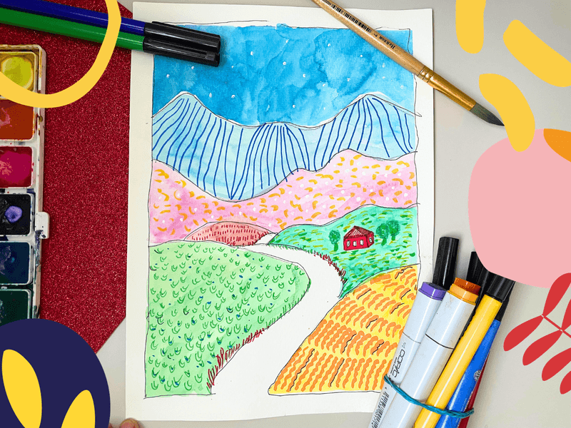 Toskana_Landscape_Art_Lesson