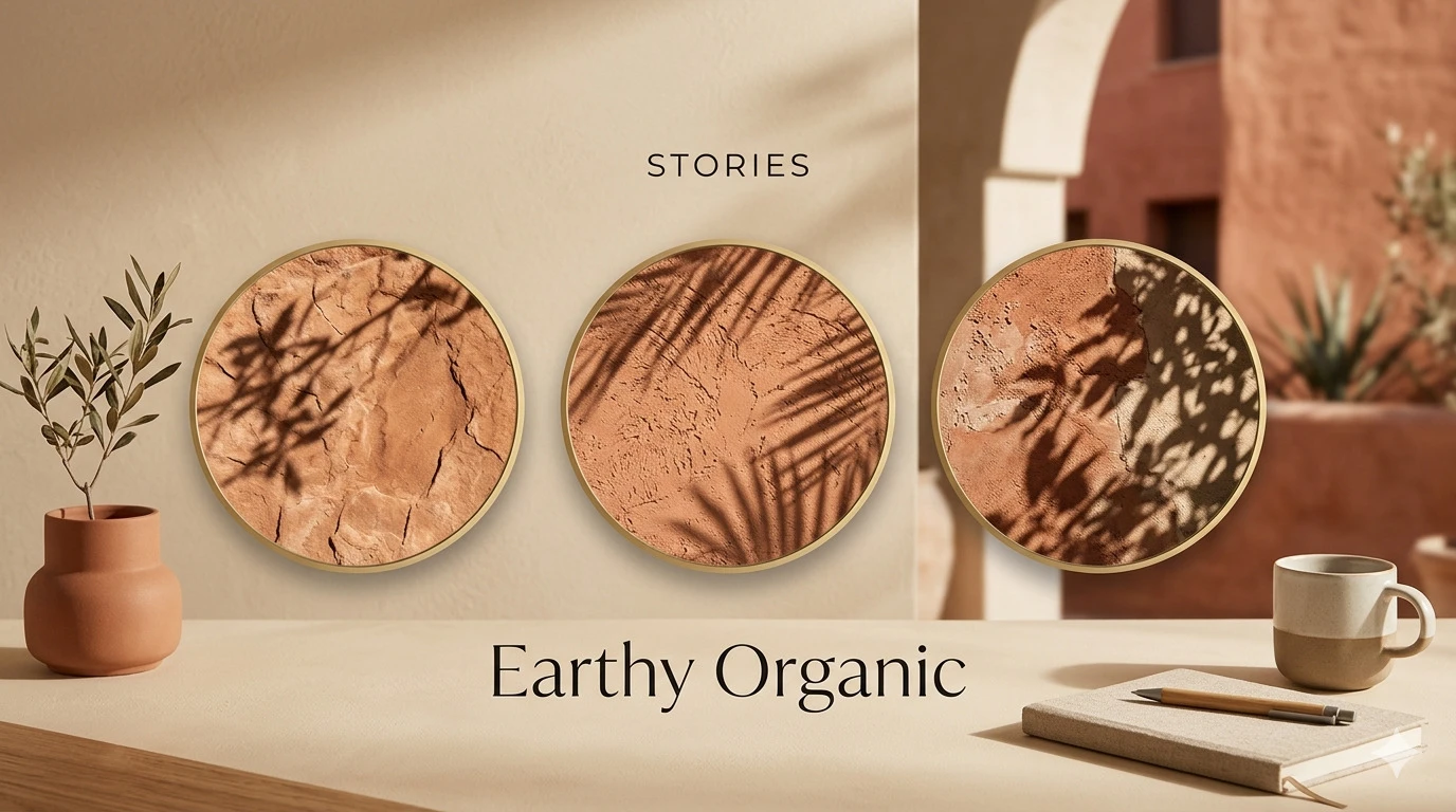 Earthy organic Instagram highlight cover
