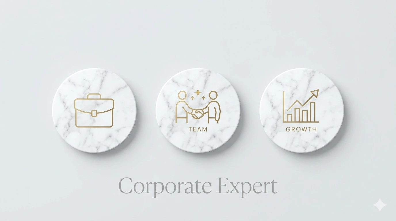 Clean corporate expert Instagram highlight cover