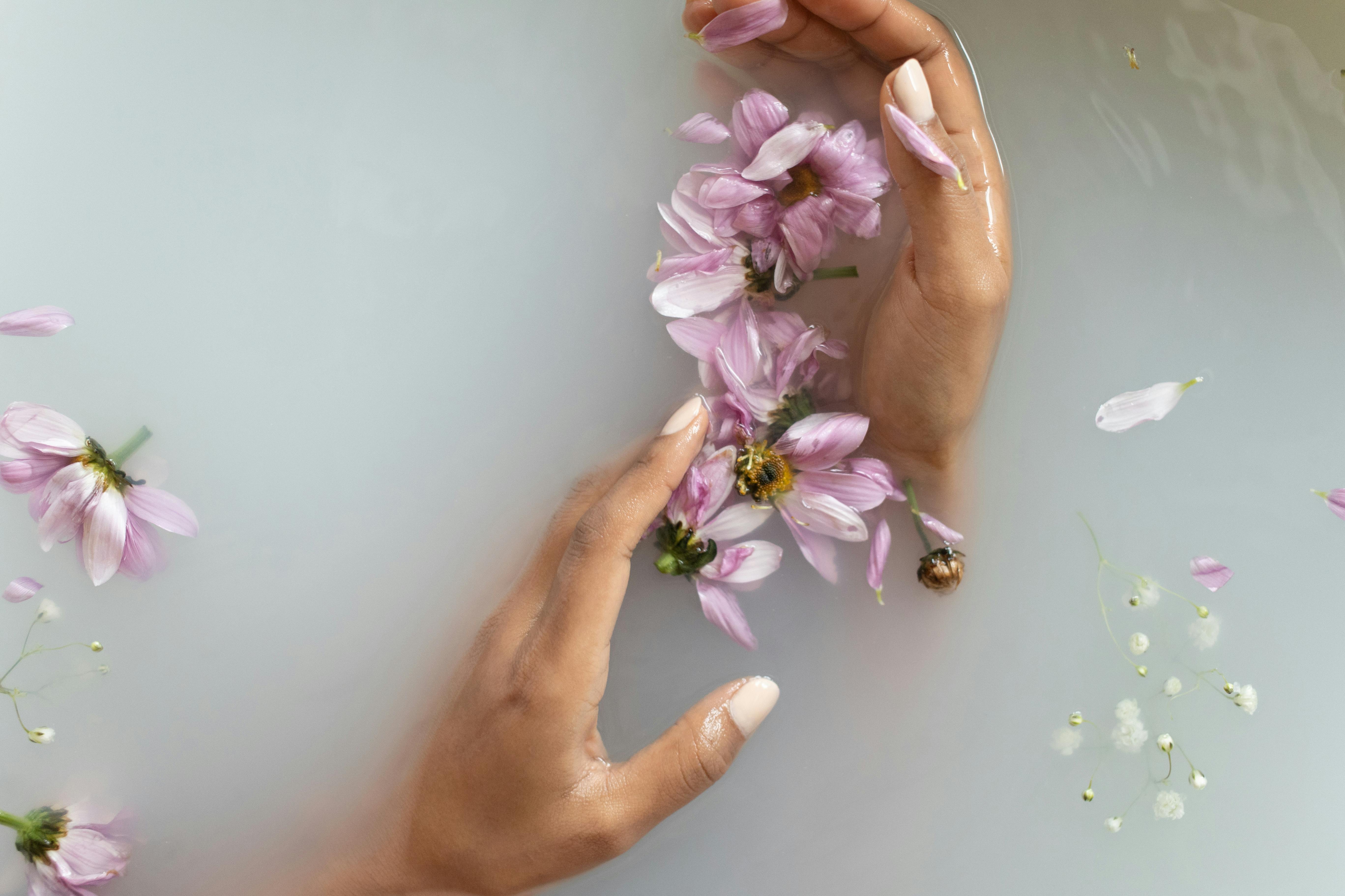 purple-flower-in-water