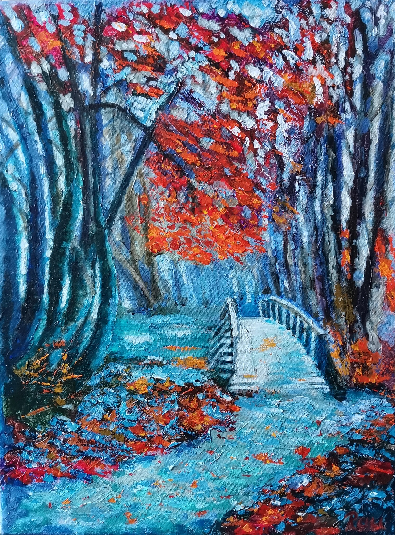 Jeabina_v_zimnm_lese._akryl_30h40