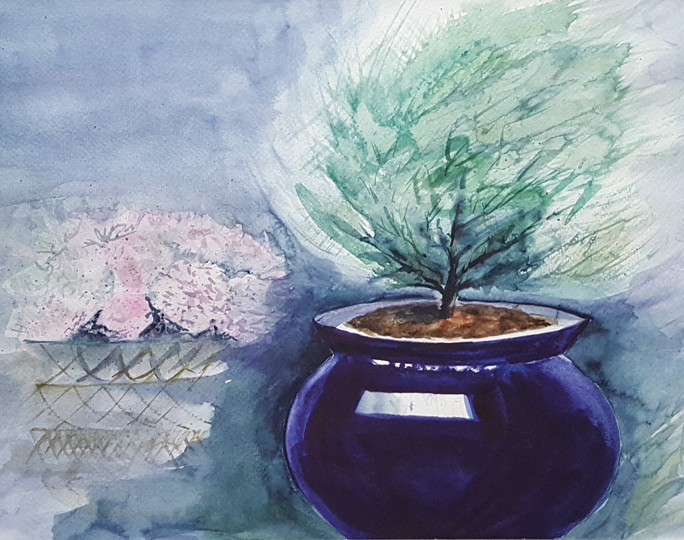 Kvtina._akvarel._30x40