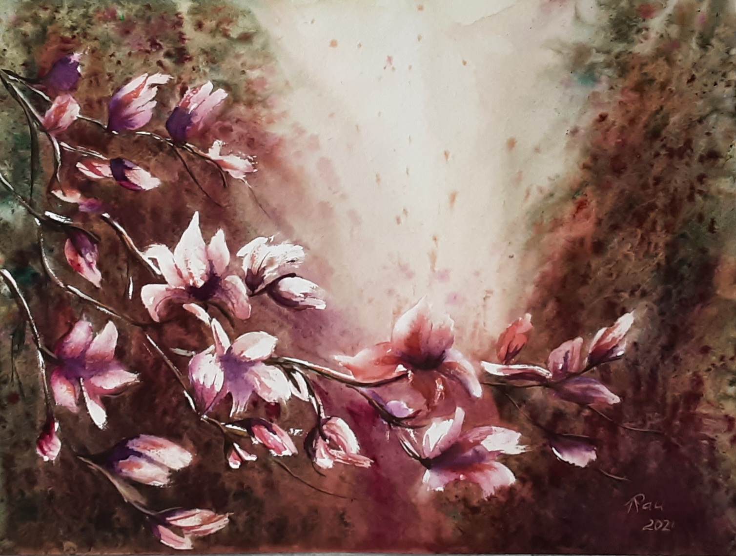 Sakura._akvarel._30x40