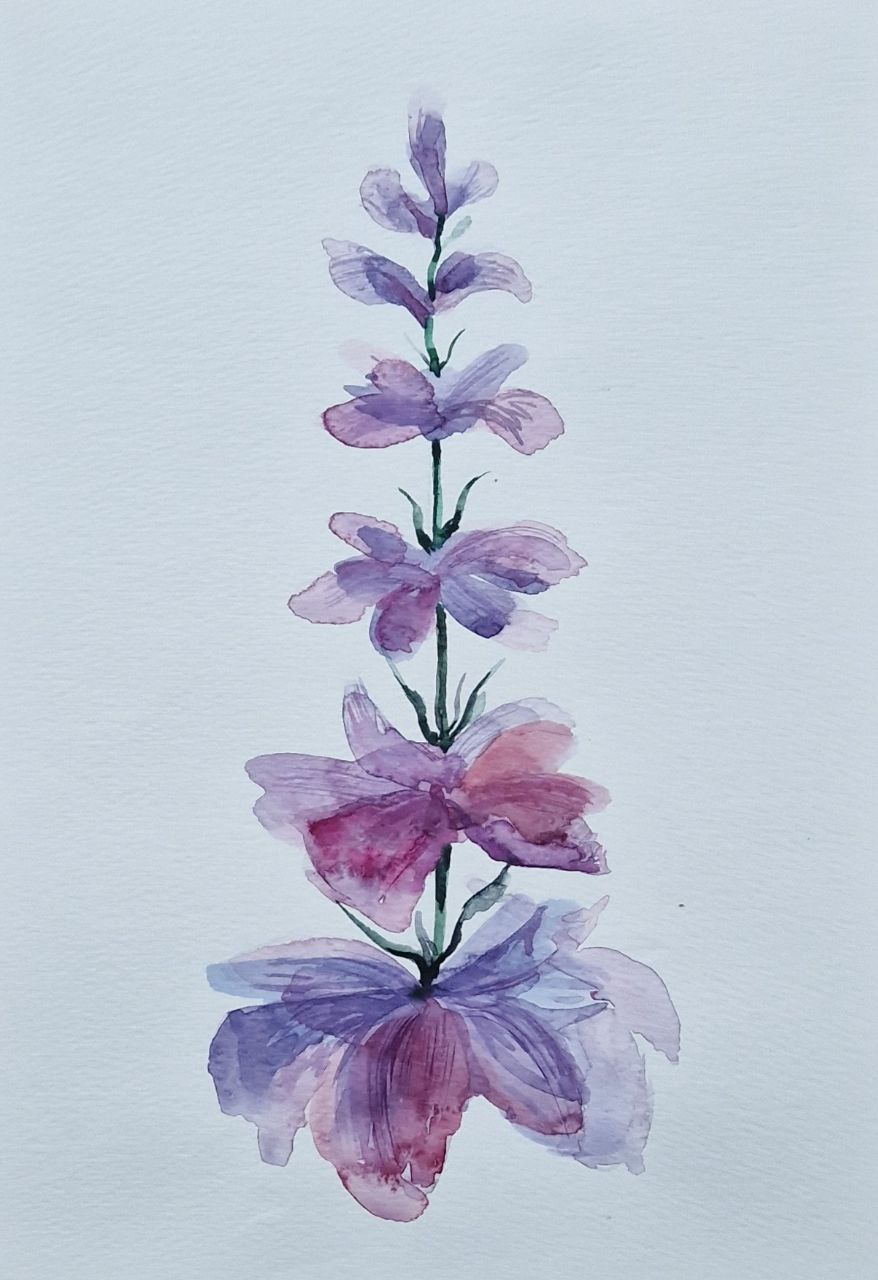 Kvtina._akvarel._20x30