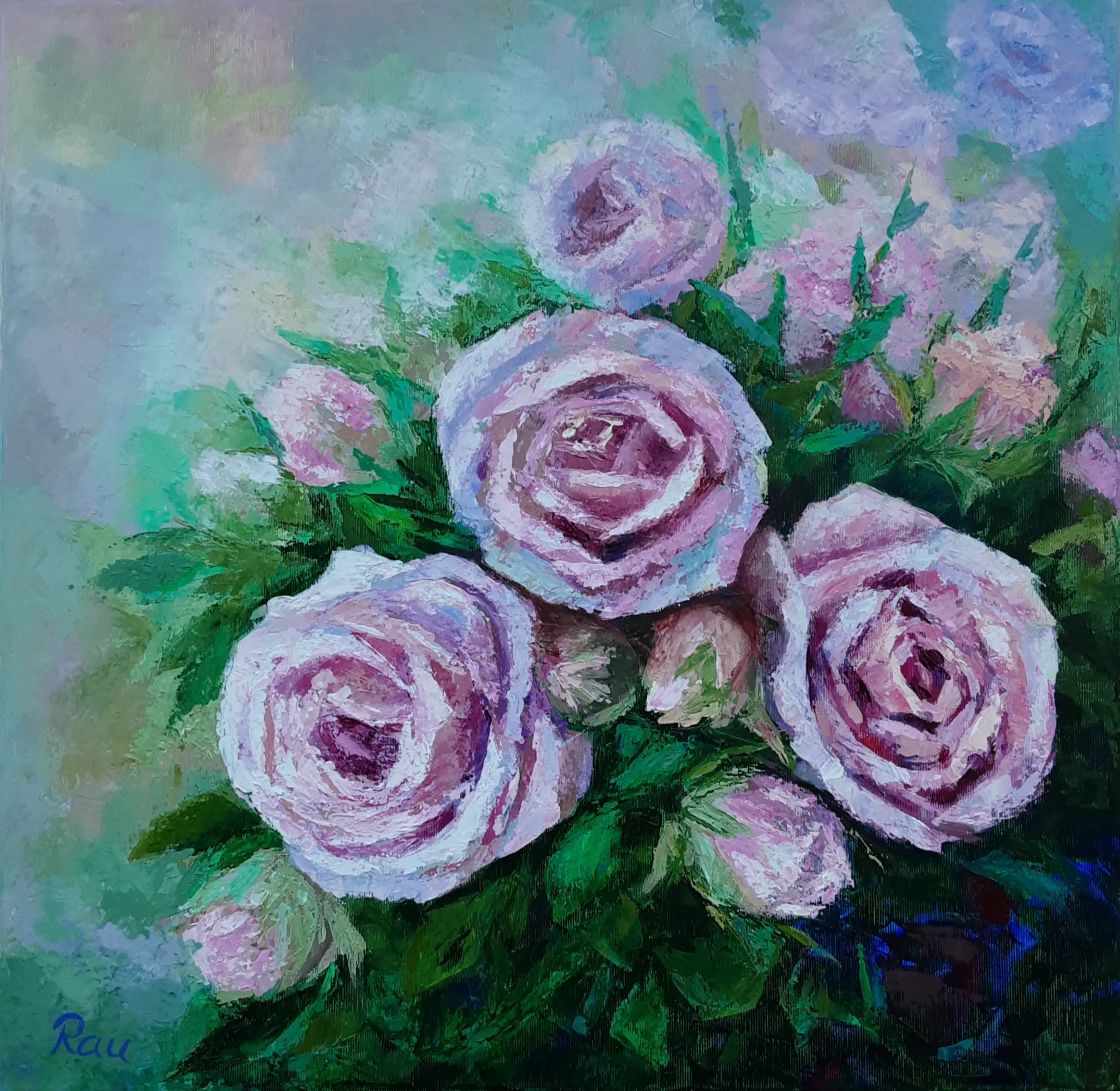 3.Růže.50x50
