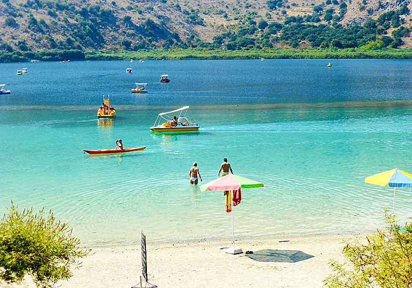 lake-kournas-crete-beach