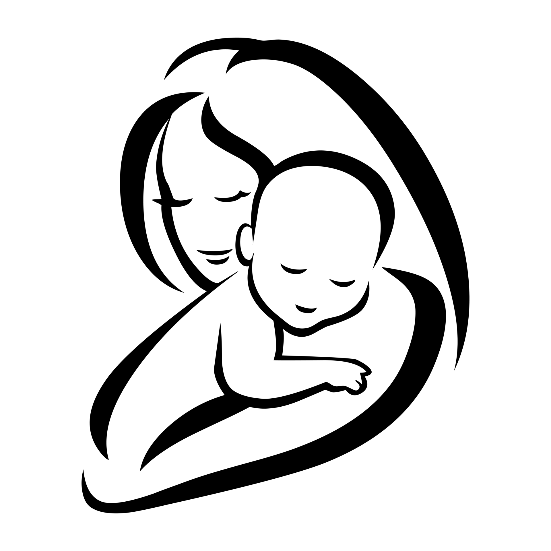 mother-and-baby-illustration-on-transparent-background-free-png